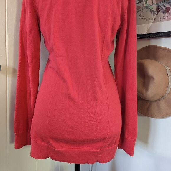 Brooks Brothers 💯% Supima Cotton Cardigan SM Tomato Girl Preppy Chic Heritage - Picture 8 of 9